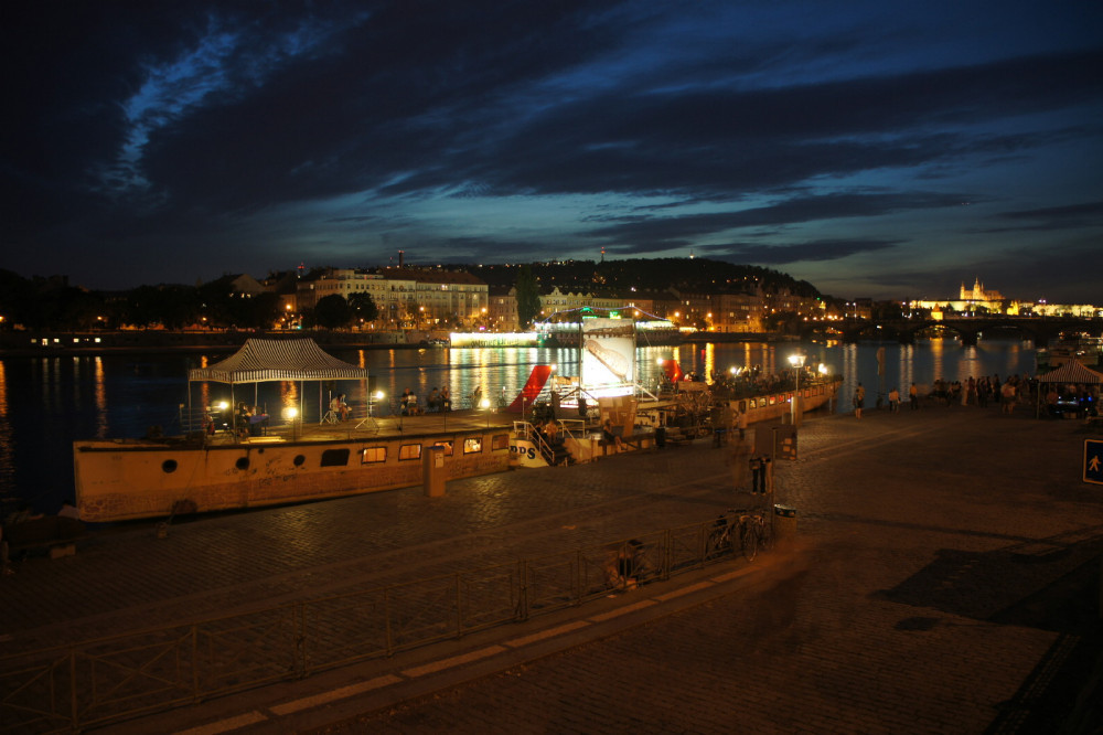 (A)void Floating Gallery located at Rašínovo Embankment